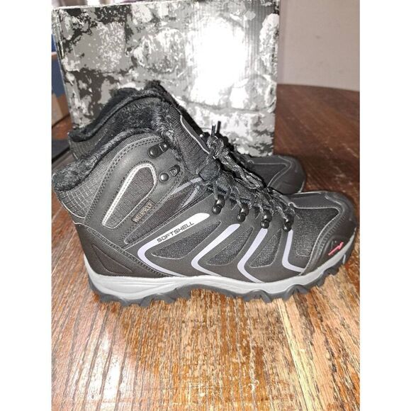 New 9 Notiv8 Black Grey Waterproof Hiking Boots Outdoor Mid Shoes Ankle Boot NWT main image 4